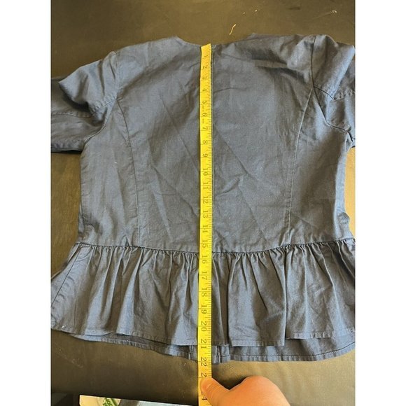 Market and Spruce‎ Laren Peplum Cargo Jacket Navy Size Small NWT stitch fix - Picture 9 of 10